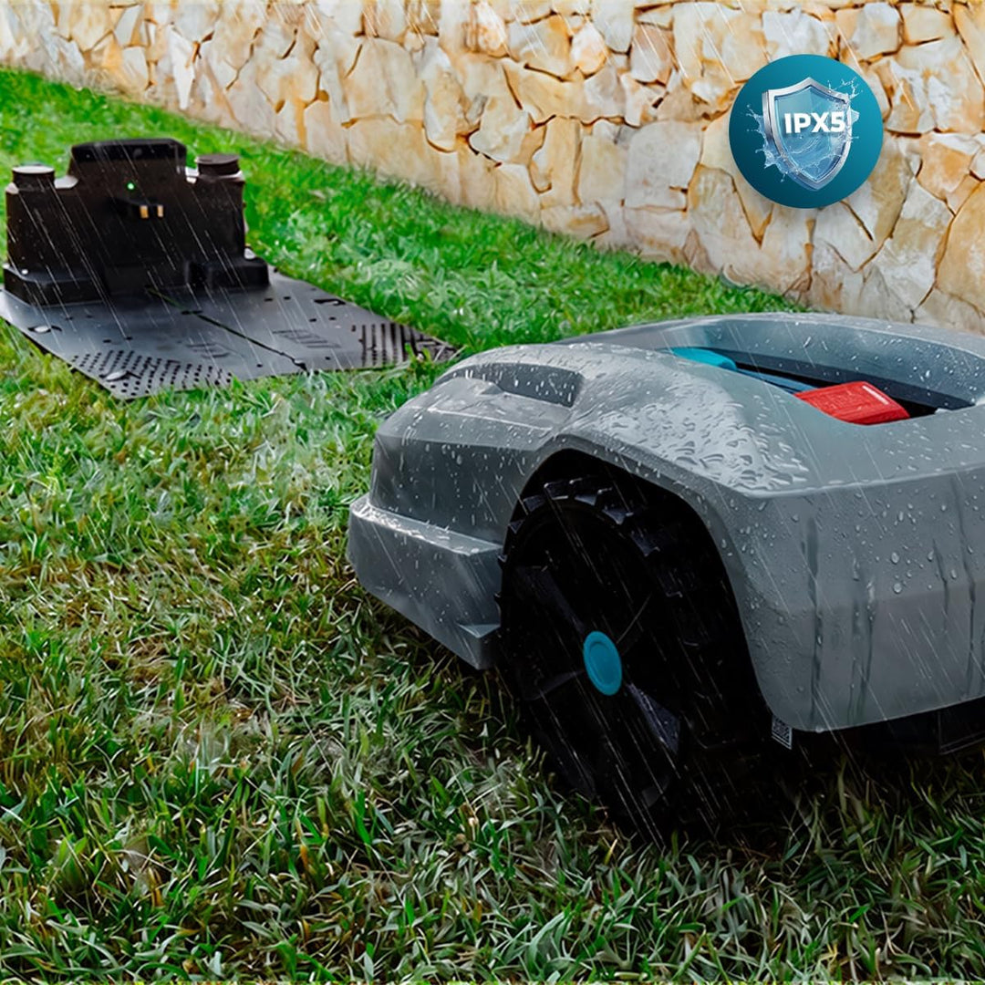 Cecotec Rasenmähroboter mit App Conga Grasshopper 800 Connected. Digitaler Brushless Motor, Flächen