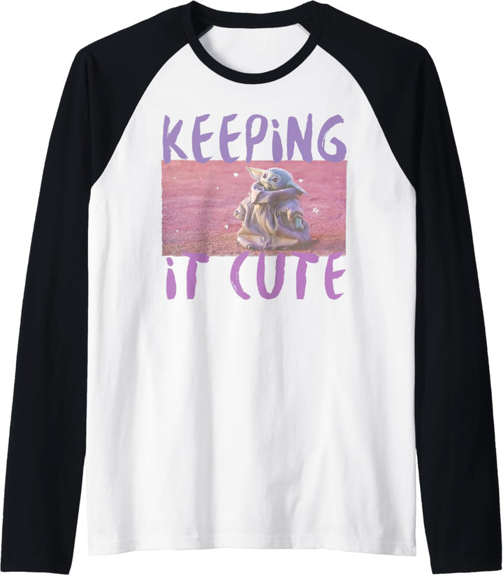 Star Wars The Mandalorian The Child Keeping It Cute C1 Raglan