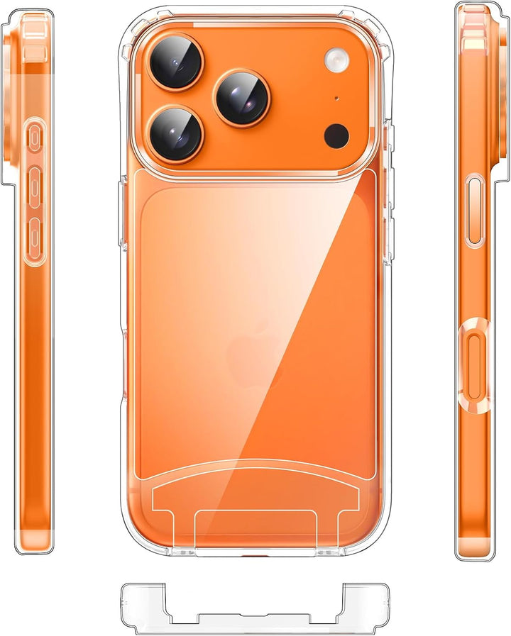 Handykette mit Band für iPhone 17 Pro Hülle, Verstellbarem und Demontage Band, Transparente Case mit