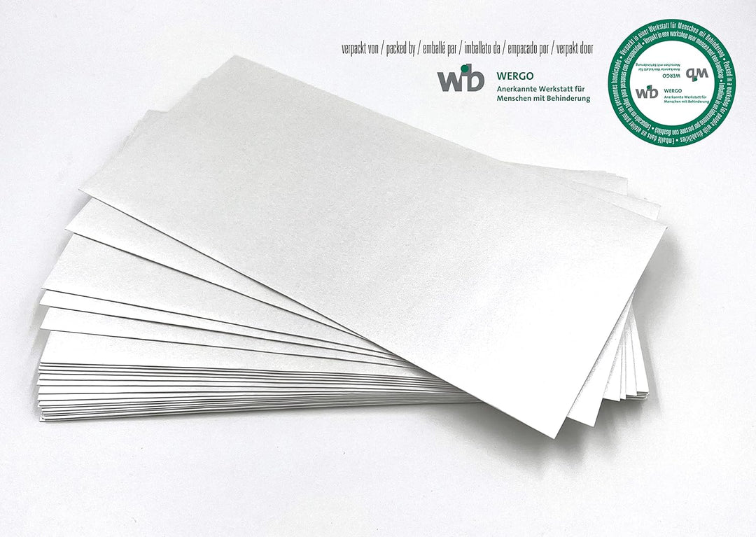 umschlag-discount – perlmuttfarbene Briefumschläge ohne Sichtfenster für hochwertige Sendungen, Einl