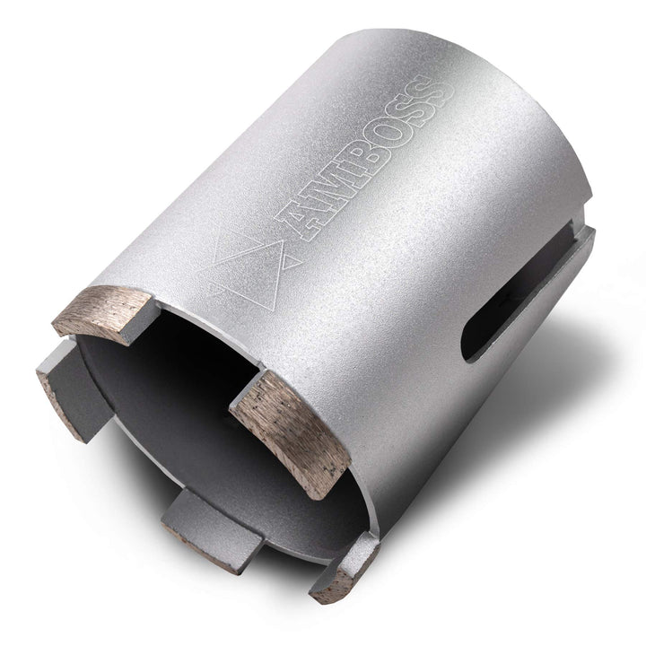 Diamant Dosensenker Ø 82 mm / M16 / Seitenschlitz / 90mm Nutzlänge - Amboss Silver Force Premium für