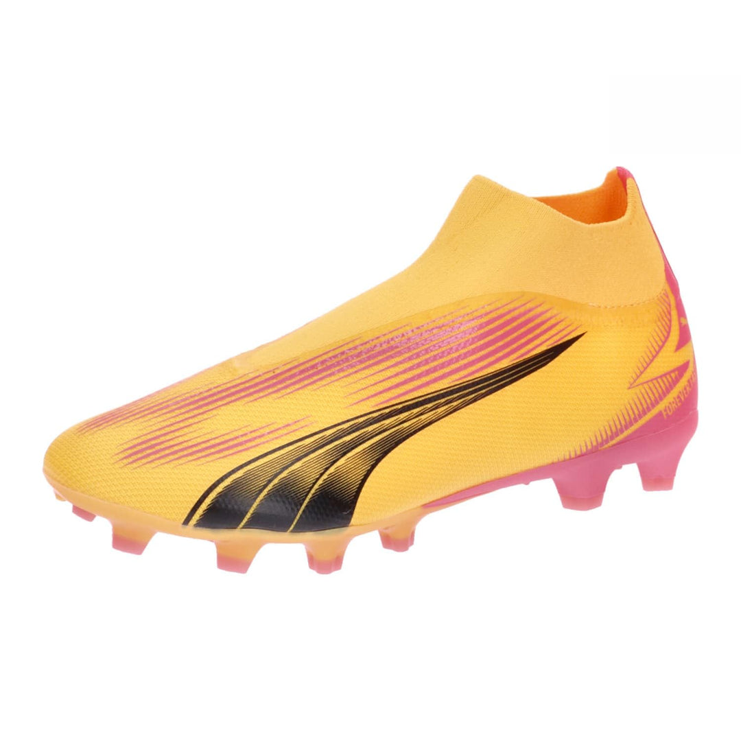 PUMA King Pro Fg/Ag Unisex Soccer Shoe 40.5 EU Sun Stream Puma Black Sunset Glow, 40.5 EU Sun Stream