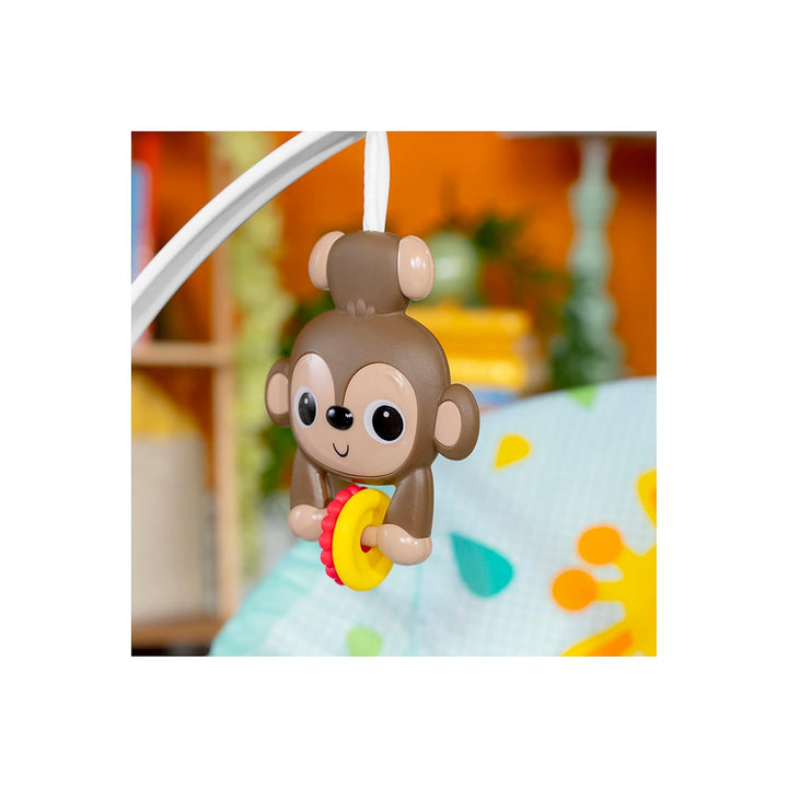 Bright Starts Wild Vibes Infant to Toddler Rocker with Vibrations, Unisex, Newborn +, Wild Vibes