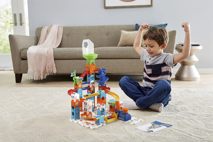 VTech Marble Rush - Adventure Set S100 – Interaktive Murmelbahn mit spannenden Bahnelementen, versch