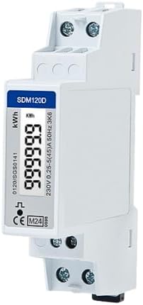 SDM120D Einphasiger 230V 0,25-5 45 Amp kWh DIN-Schiene Elektrischer AC Meter Pulsausgang 1000imp/kWh