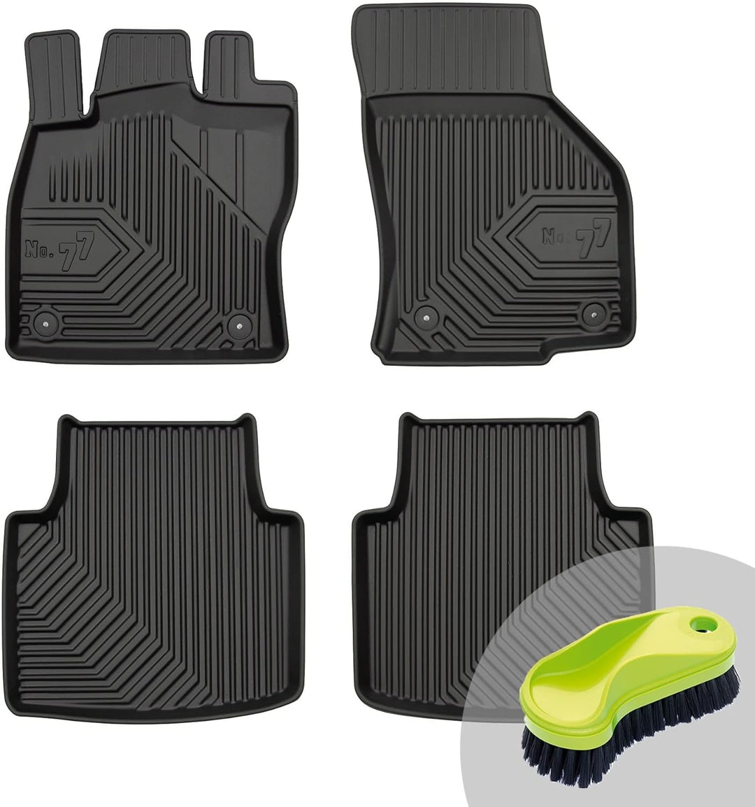 FROGUM No.77 Gummimatten Ganzjahresset von Auto Fussmatten Autofussmatten für Volkswagen Arteon ab 2