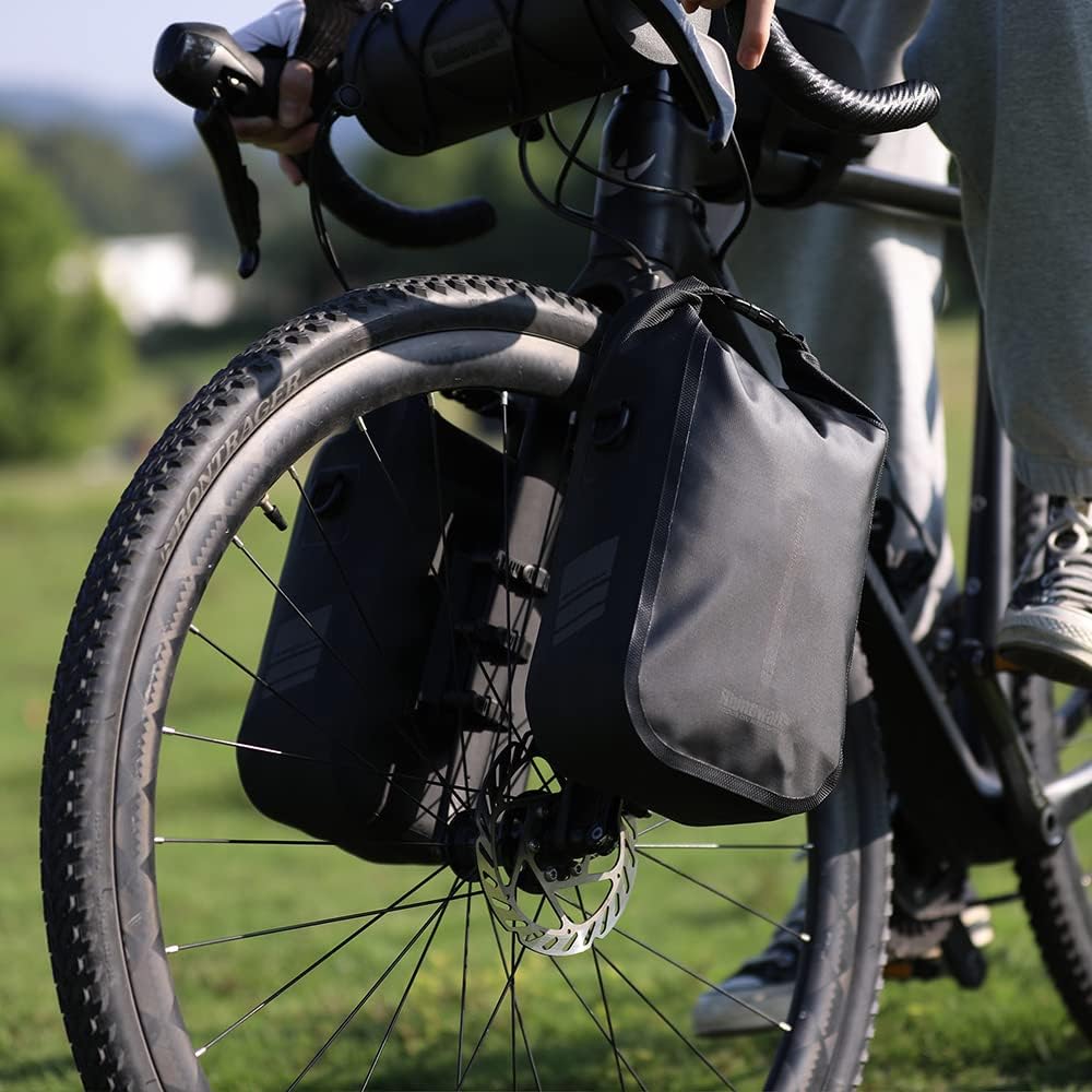 Rhinowalk Fahrradtasche, Gepäckträgertasche, wasserdicht, Fahrradtasche für Gepäckträger, Satteltasc