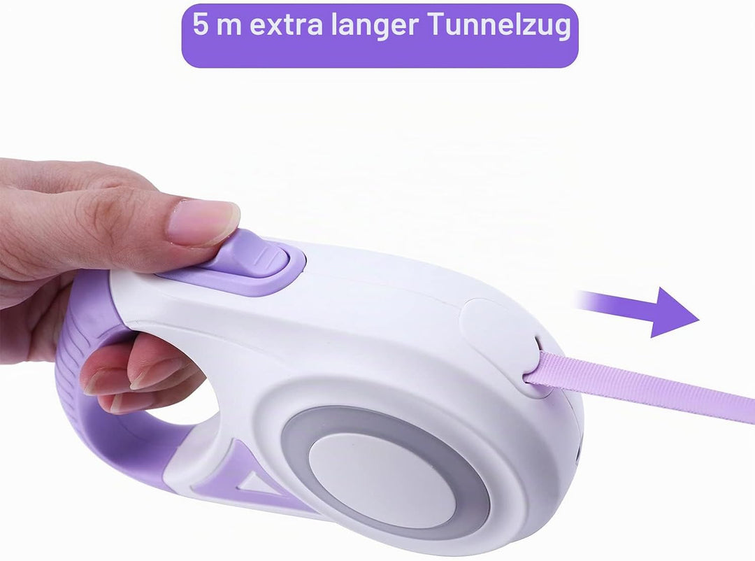 5 m Einziehbare Hundeleine,Strapazierfähige Hundeleine,Automatisch Ausziehbar, Für kleine,Mittelgros