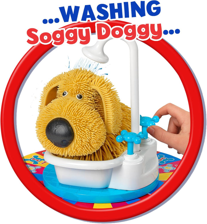 Ideal , Soggy Doggy: The Showering, Shaking, Doggy Bathing Game, Kids Games, for 2-4 Players, Ages 4