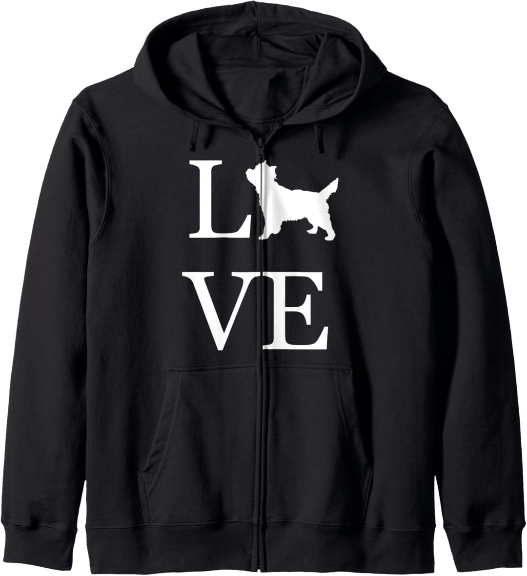 Hundebesitzer "I Love Cairn Terrier", Weiss Kapuzenjacke