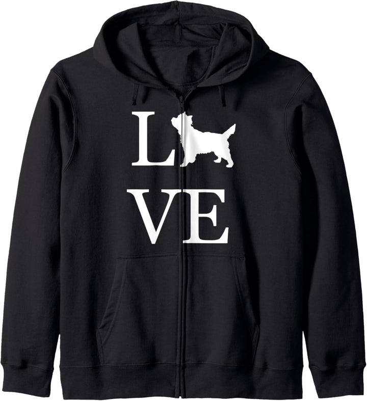 Hundebesitzer "I Love Cairn Terrier", Weiss Kapuzenjacke
