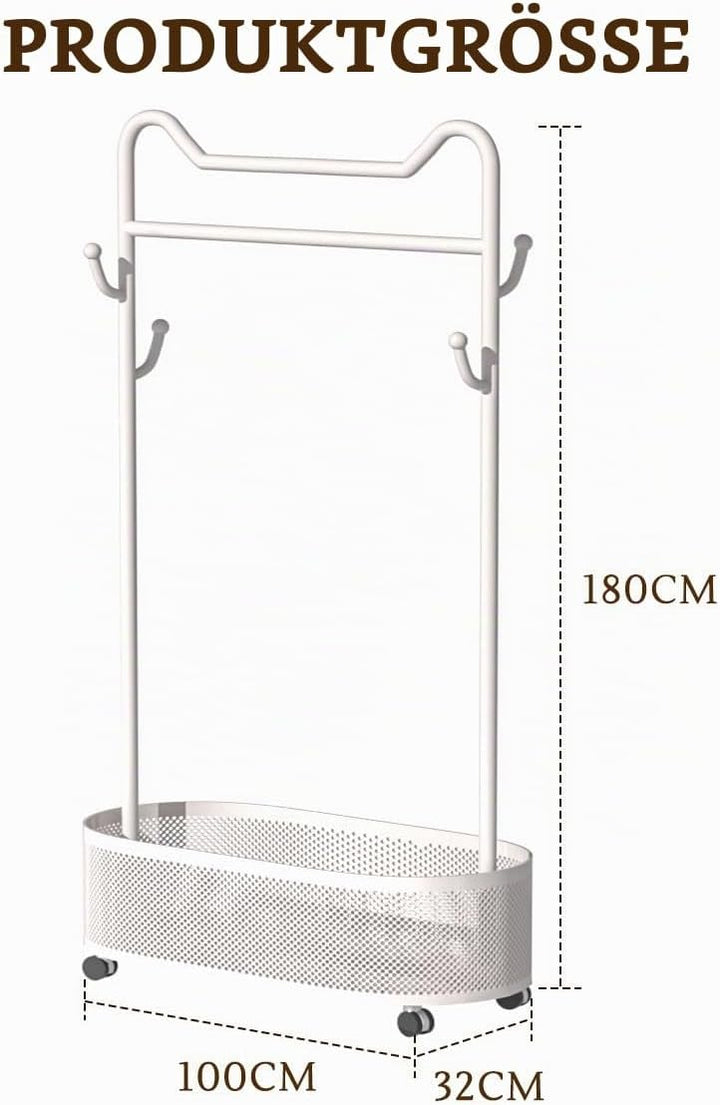Metall-Kleiderständer Kleiderständer Home Clothing Rack mit Lagerung Regal für hängende Kleidung Män