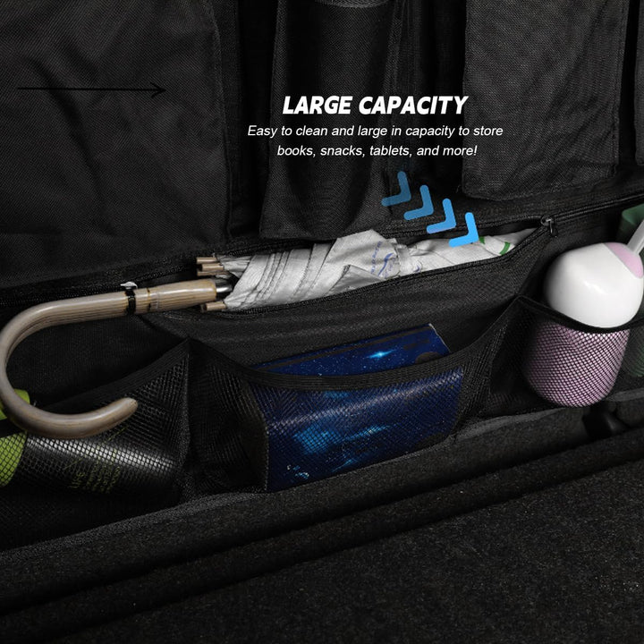 CGEAMDY Multifunktionale Auto Organizer Rücksitz, Kofferraum Organizer Auto, Oxford Tuch Auto Koffer