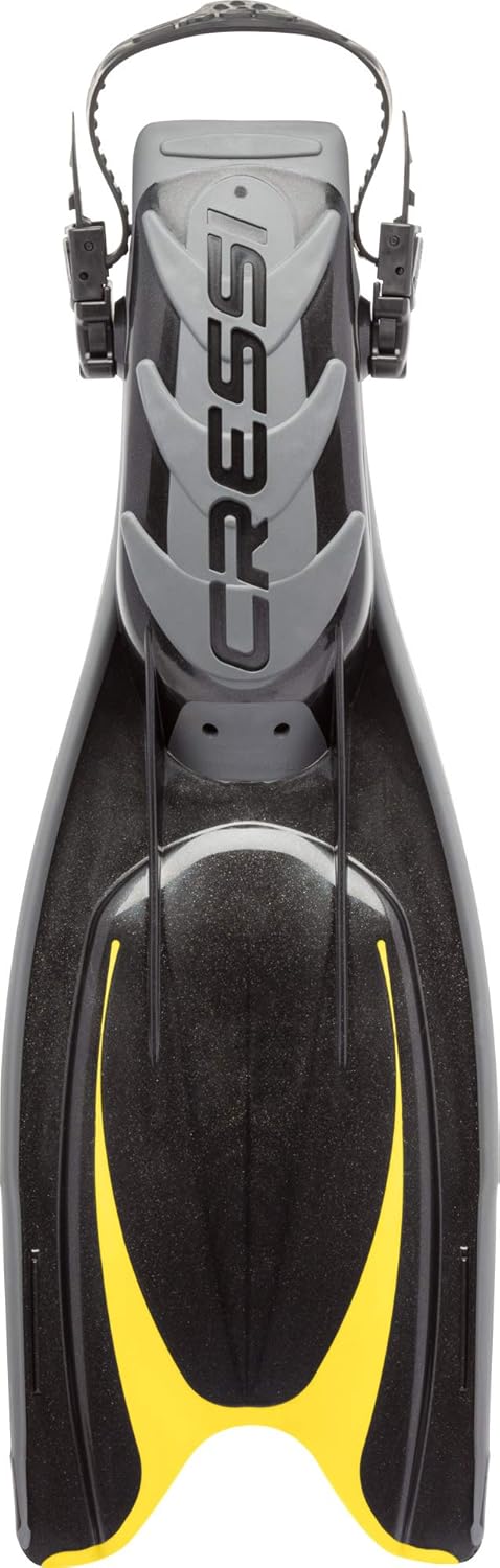 Cressi Frog Plus Tauchflossen Erwachsene L/XL - 45/47 Schwarz/Gelb, L/XL - 45/47 Schwarz/Gelb