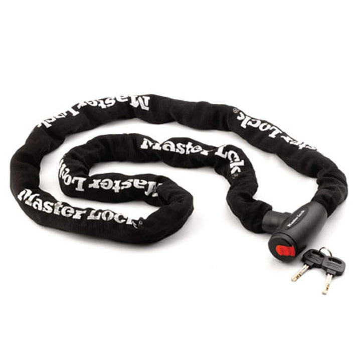Master Lock 8292EURDPS Kettenschloss Motorrad [Schlüssel] [2 m Kette] - Motorcycle Chain Lock [Key]