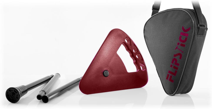 Flipstick Sitzstock faltbar kurz rot, rot