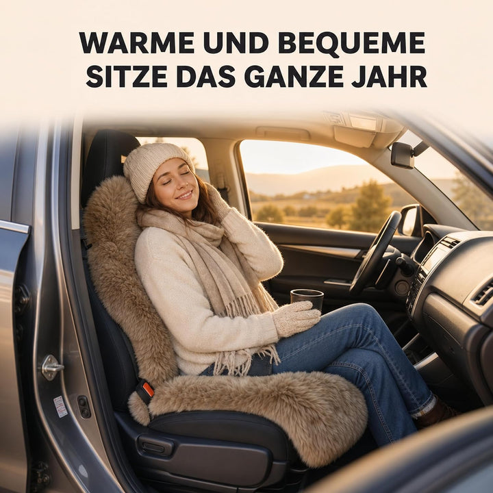 Leibersperger Felle Hochwertige Autofell Sitzauflage Stoffsitz – Geeignet für Jede Jahreszeit - Beso