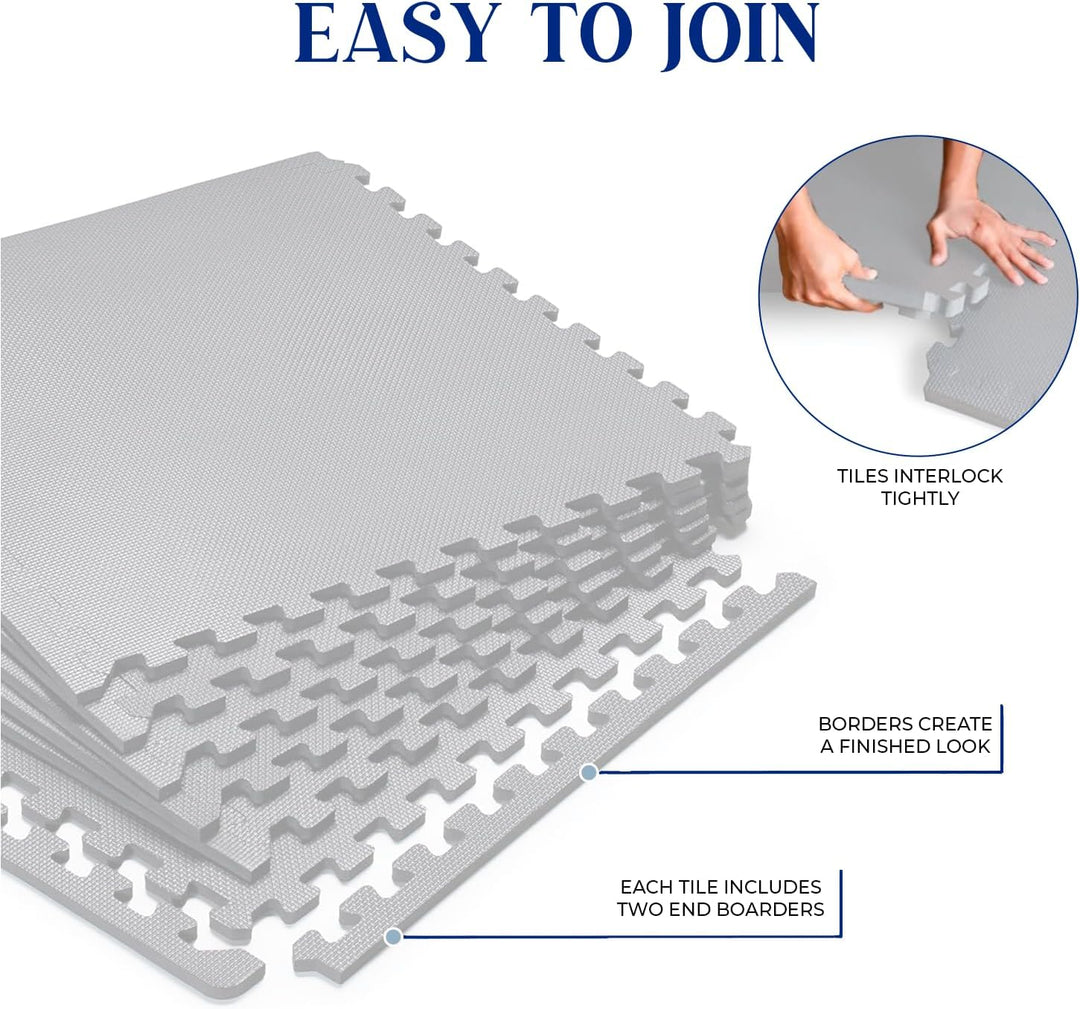 Ediesi, Bodenschutzmatte Fitness, Puzzlematte Boden, Pool Schutzmatte, Home Gym, Tatami, Gummimatte,