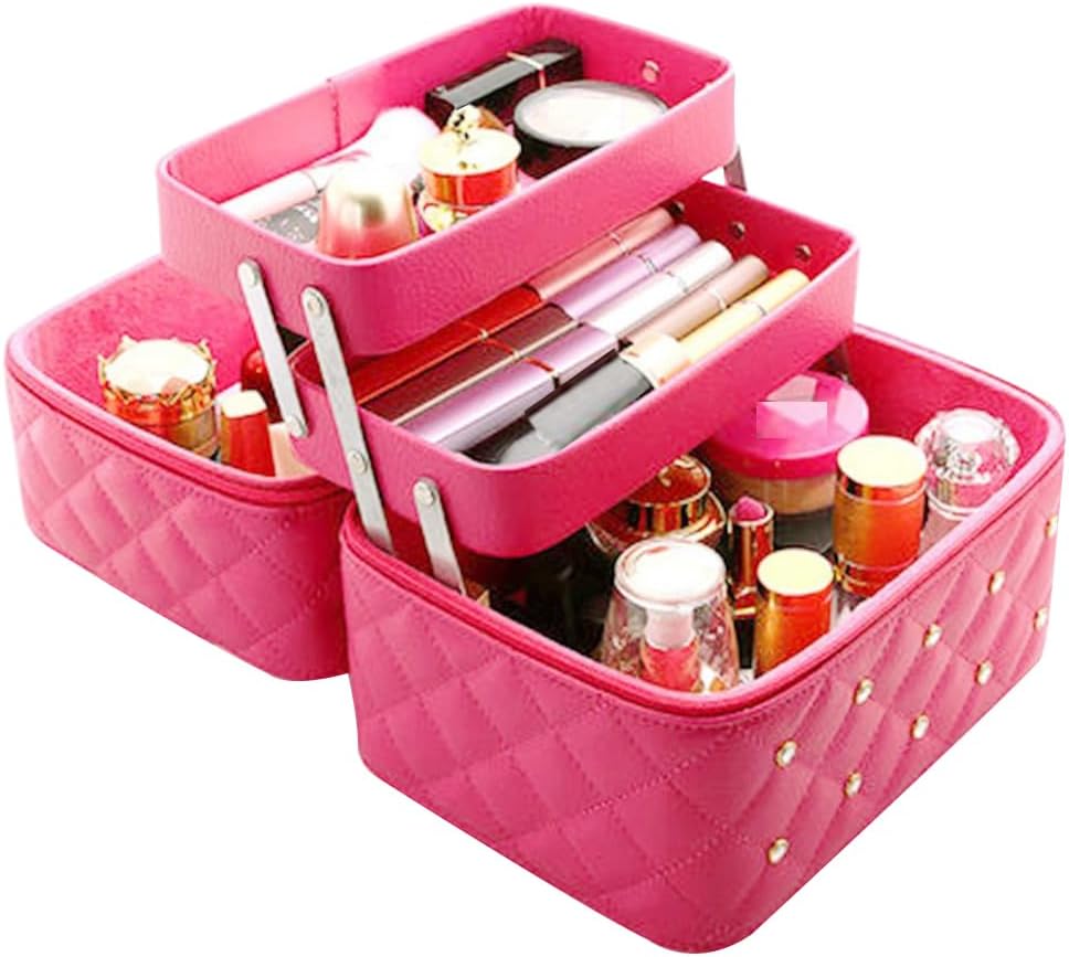 Kosmetikkoffer Makeup Box Kosmetiktasche Schminkkoffer für Reisen Dienstreise weich 3 verfügbare Ebe