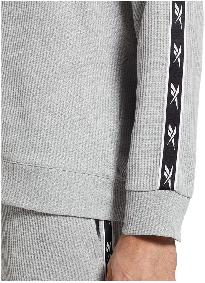 Reebok Herren Vector Tape Crew Sweatshirt L Pure Grey 3, L Pure Grey 3