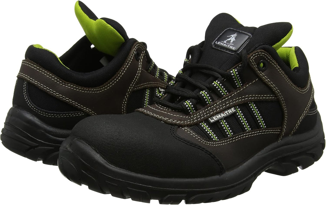 Lemaitre DOURS30BR46 DOURO S3 bas Sicherheitsschuhe, Schwarz/Braun, Grösse 46 46 EU, 46 EU