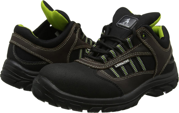 Lemaitre DOURS30BR46 DOURO S3 bas Sicherheitsschuhe, Schwarz/Braun, Grösse 46 46 EU, 46 EU