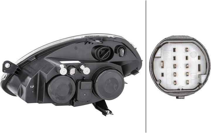 HELLA 1EB 270 521-441 Halogen-Hauptscheinwerfer - rechts - für u.a. Lancia Ypsilon (843_) Rechts (Be