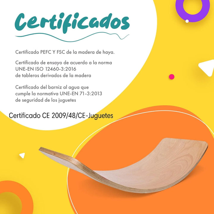 TWR ® - Gebogenes Brett mit CE-Zertifikat - Umweltfreundlich und handgefertigt aus Holz. Hergestellt