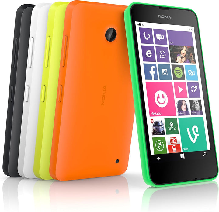 Nokia Lumia 635 Smartphone Mikro SIM (11,9 cm (4,6 Zoll) Touchscreen, 5 Megapixel Kamera, Win 8.1) g
