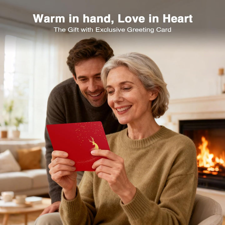 Handwärmer Elektrisch 2er Pack, 6000mAh Ultrathin Wiederaufladbar Handwärmer, Tragbarer Taschenwärme