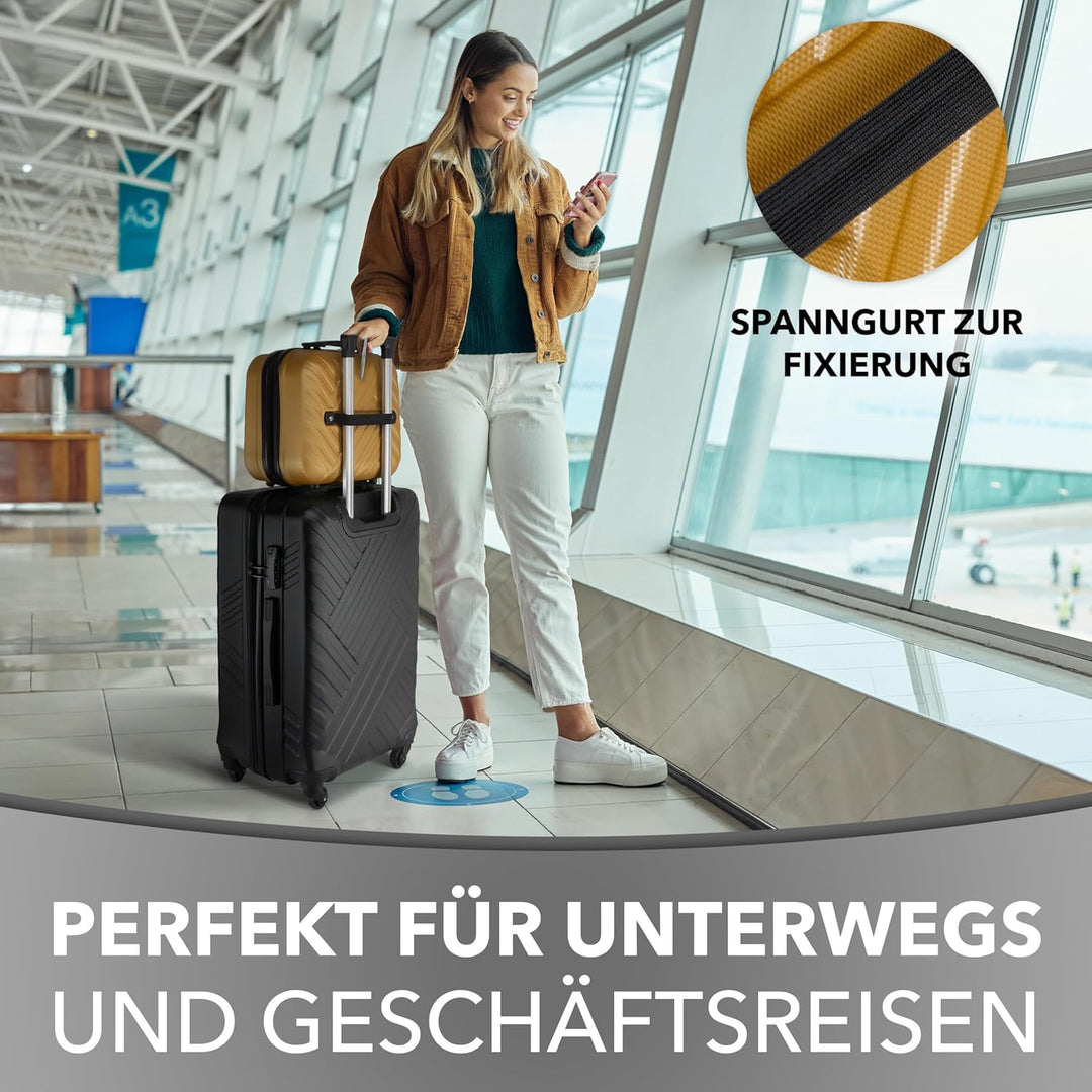 Xonic® Design Kosmetikkoffer aus ABS Hartschale – Robustes Beautycase als Handgepäck - Kosmetiktasch