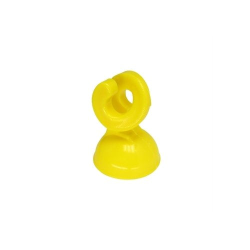Weidezaun Elektrozaun Isolator Kopfisolator Nylongleitöse für Stahlpfahl 7mm gelb (25er Pack)