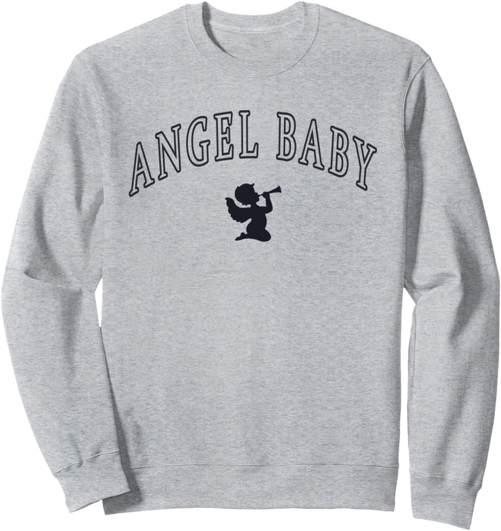 Engel Baby Buchstaben Engel Engel mit Horn Grafik Sweatshirt