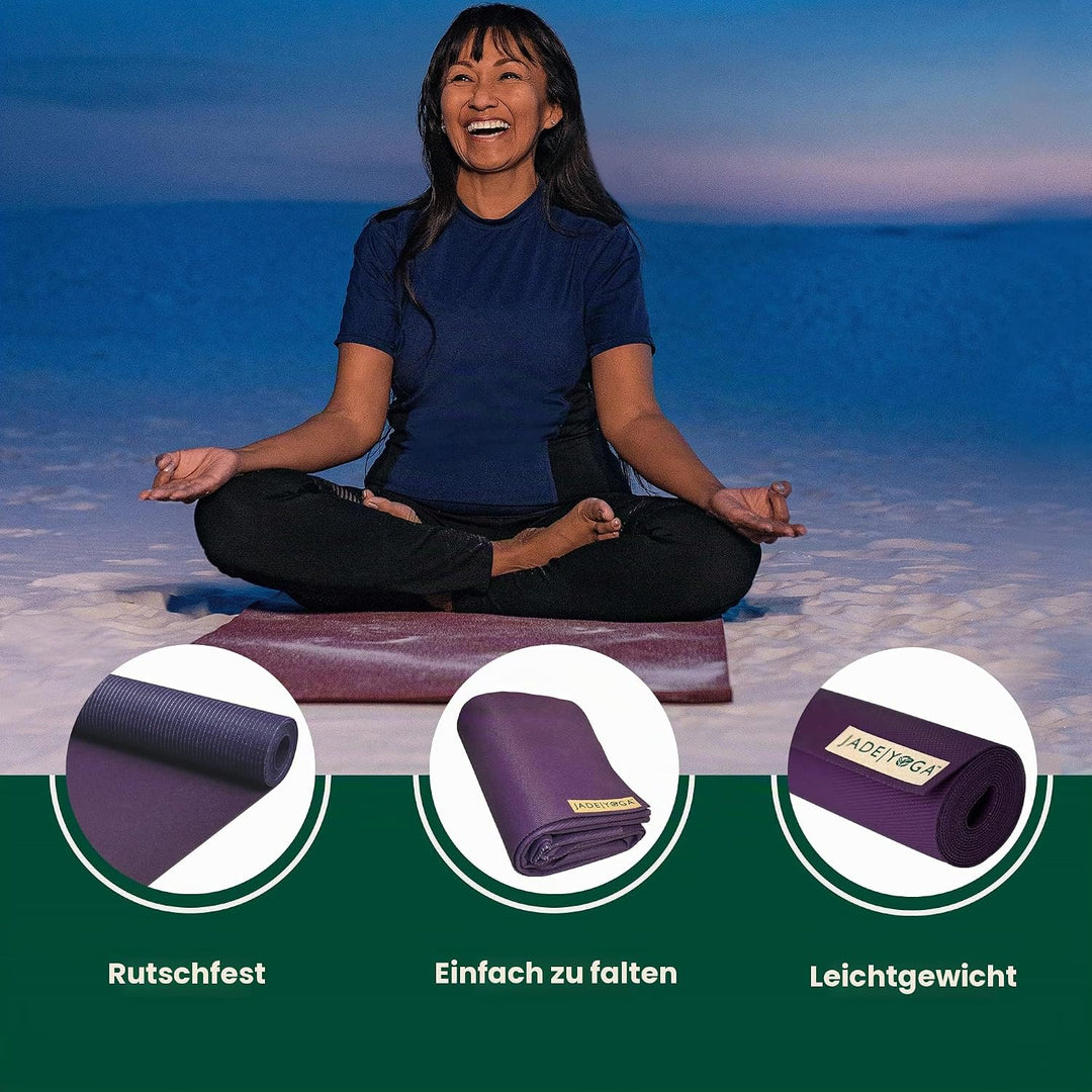 Jade Yoga Voyager Yogamatte, 1,6 mm violett, violett