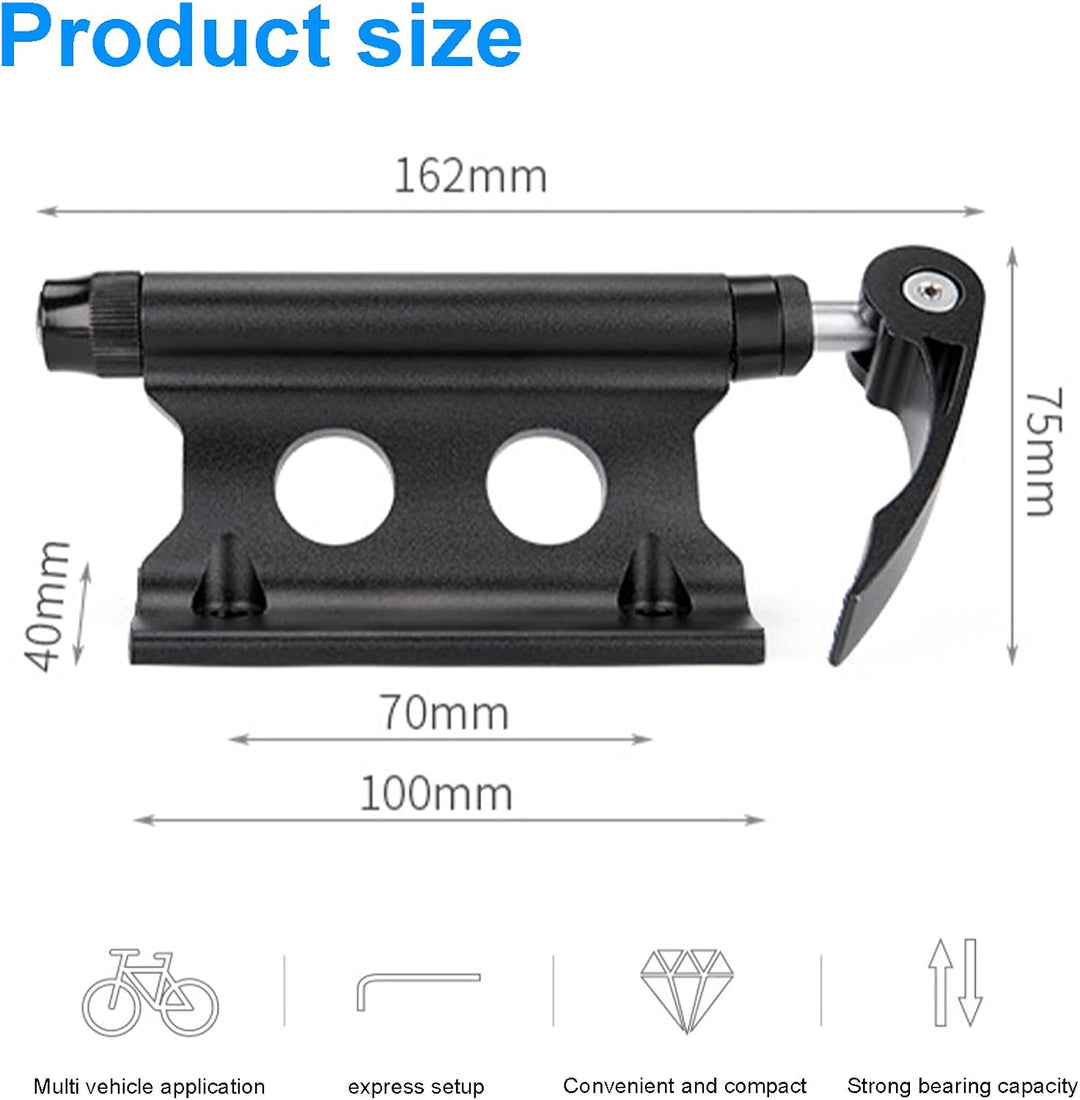 Fahrrad Gabelhalterung mit Schnellspanner Aluminiumlegierung Fahrradgabelhalterung Vorderradgabel Fe