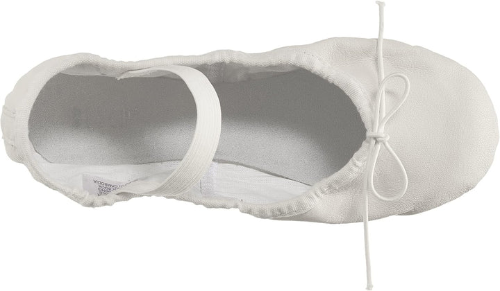 Bloch Dance Girl's Dansoft Full Sole Leather Ballet Slipper/Shoe, White, 7.5 X-Narrow Toddler