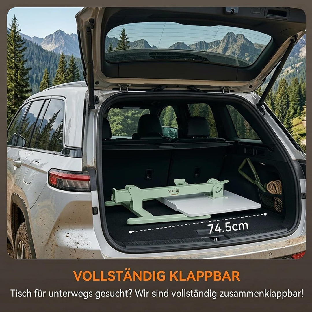 MUSSO AnyDesk D7 Mobiler Laptoptisch höhenverstellbar (75-108cm), Klappbarer Stehpult mit 0-90° neig