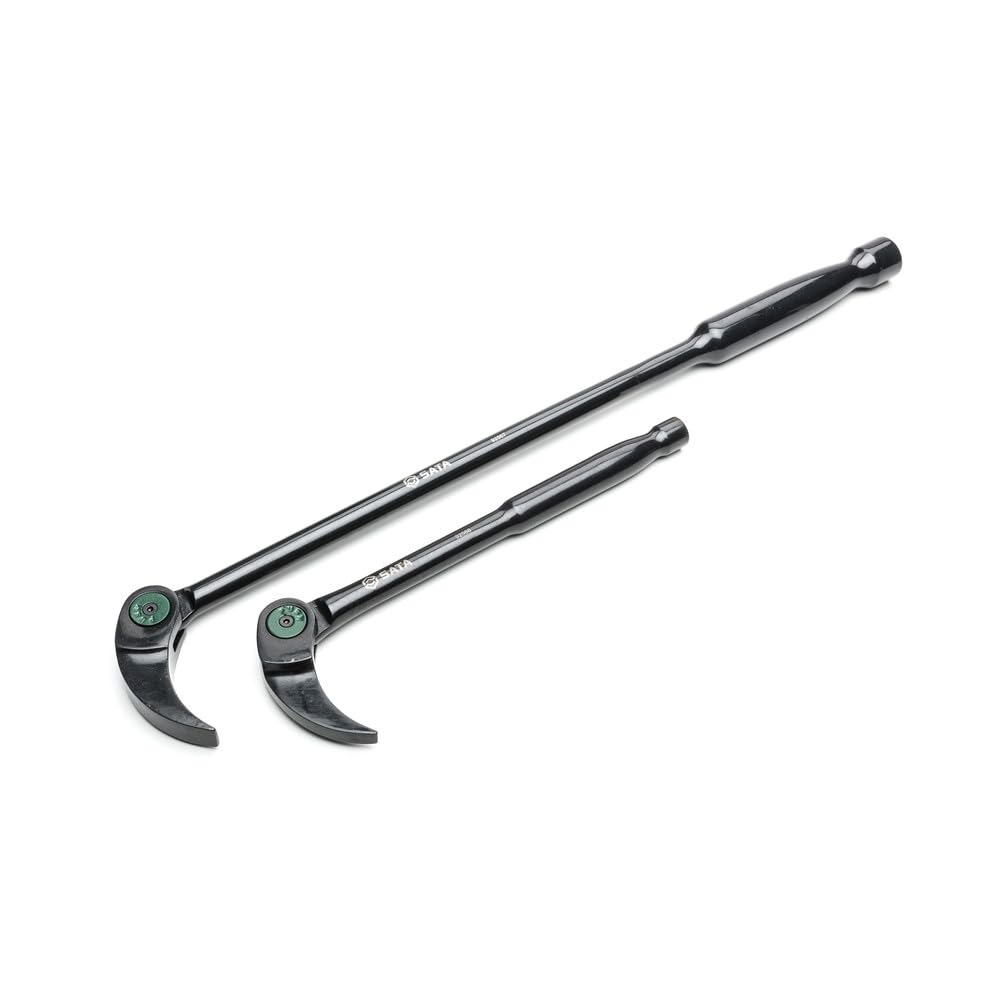 SATA ST92569 Hebeleisen, Stemmhebel, Brecheisen, Brechstangen Set mit flexiblem Gelenkkop 2 Tlg. 20,