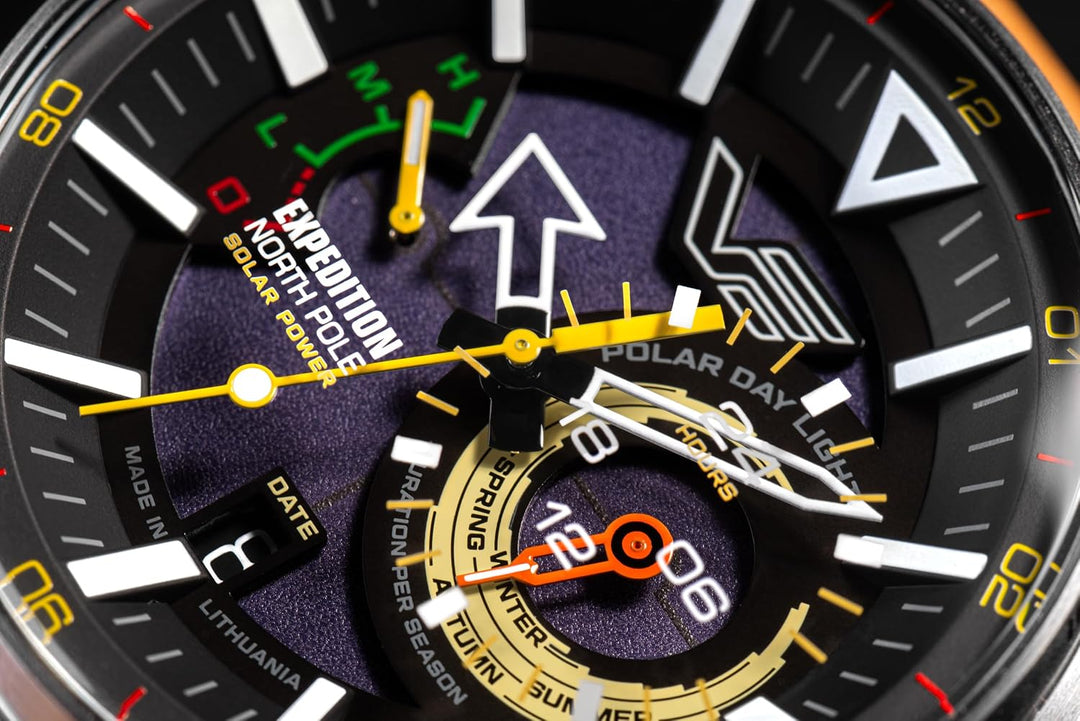Vostok Europe Herrenuhr Expedition North Pole Solar mit 2 Armbändern in verschiedenen Varianten Silb