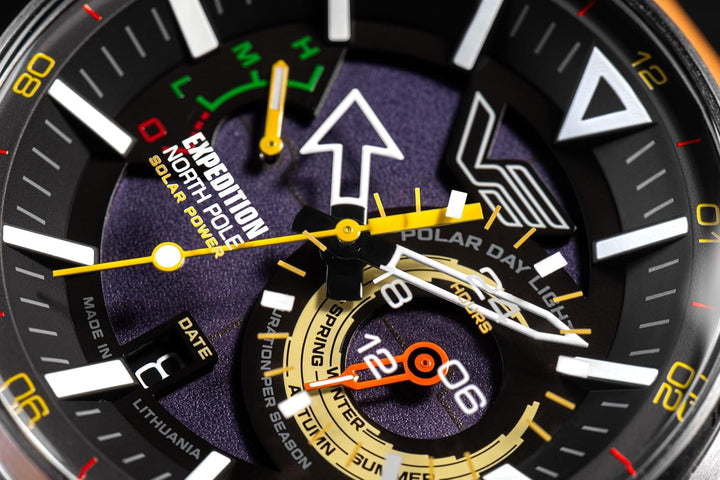 Vostok Europe Herrenuhr Expedition North Pole Solar mit 2 Armbändern in verschiedenen Varianten Silb