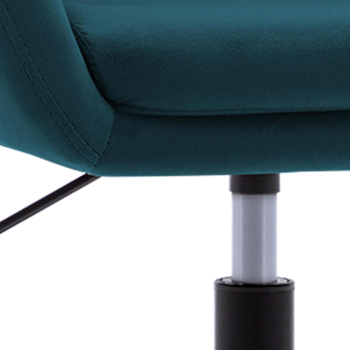 Duhome Schminkstuhl Höhenverstellbar, Lounge Sessel aus Samt Drehbar Cocktailsessel Drehstuhl mit Ar