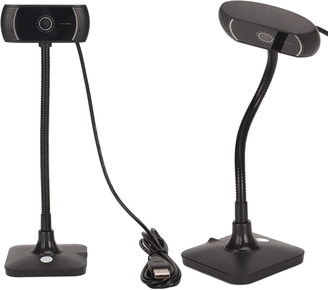 Webcam 1080P Webkamera, USB Desktop Full HD Kamera Video Live Webcam mit Rauschunterdrückungsmikrofo