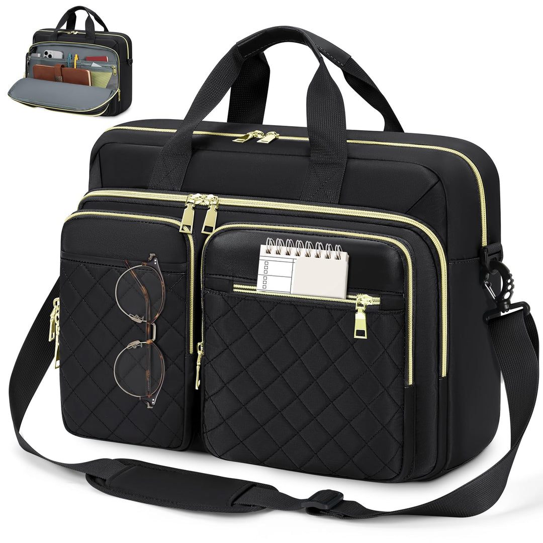 RAINSMORE Laptoptasche 15,6 Zoll für Damen Laptop Aktentasche Wasserdichte Laptop Notebook Tasche Bu