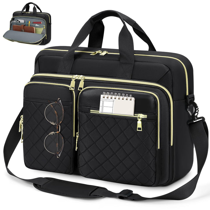 RAINSMORE Laptoptasche 15,6 Zoll für Damen Laptop Aktentasche Wasserdichte Laptop Notebook Tasche Bu