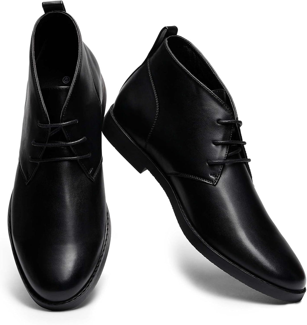 Bruno Marc Herren Chukka Stiefel Desert Boots Suede Leder Schnürstiefel Stiefeletten 47 EU Schwarz,