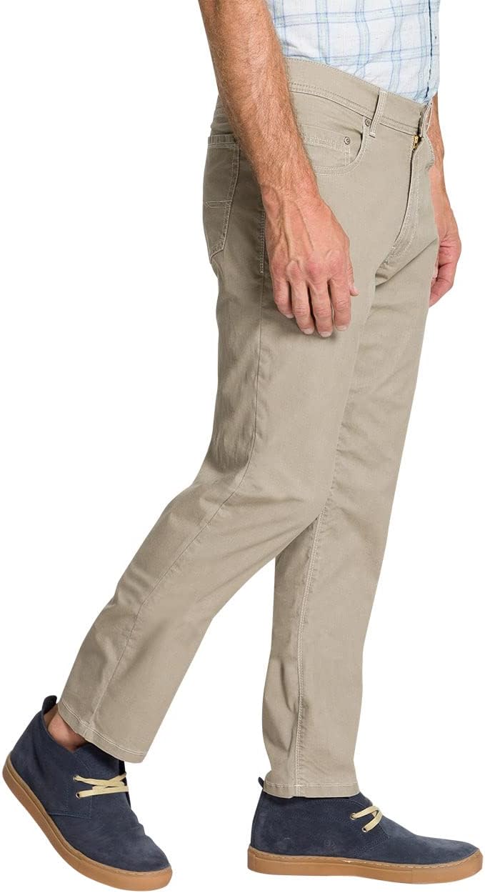 Pioneer Herren 5 Pocket Flachgewebe Stretch Hose, Beige, 31W / 30L