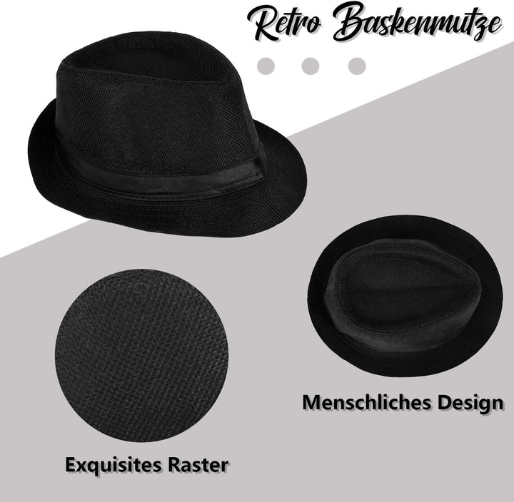 Alintor 20er Jahre Kostüm Herren, Mafia Karneval Kostüm Herren, Peaky Blinders Kostüm, 20er Jahre Ac