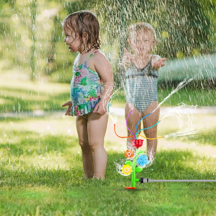 STOBOK Outdoor Wasser Spray Sprinkler Hinterhof Spinning Sprinkler Spielzeug Form Swirl Spiel Spielz