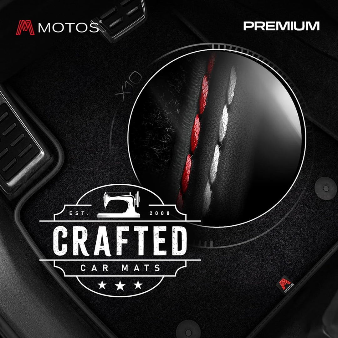 MatsMore Autoteppiche Automatten Velours Fussmatten passt für Ford Mondeo MK5 2014- - Premium, Matt,
