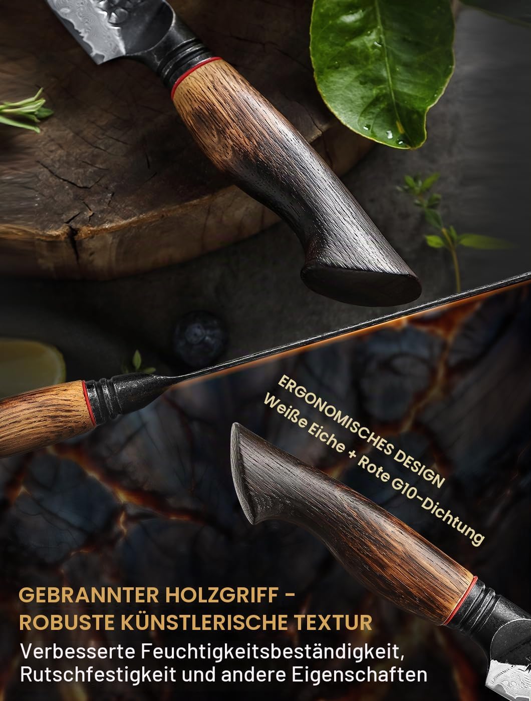 XINZUO 10,7cm Obstmesser 67 Schichten Damaststahl Schälmesser -Damastmesser Scharfe Küchen Gemüsemes
